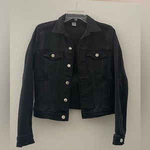 Black denim jacket